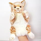 HANSA ハンサ ぬいぐるみ ハンドパペット 7182 ネコ ジンジャー 30 CAT GINGER 人形劇 ねこ 猫