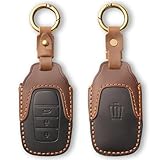 KOKATO 適合トヨタ クラウンクロスオーバー 35系 クラウンスポーツ 30系 36系 37系 クラウンエステート 30系 RS Z スマートキーケース キーホルダー キーカバー レザー製 ロゴ付き 軽い ドレスアップ 汚れと擦れ傷防止 耐衝撃 落下防止 3ボタン（ブラック）