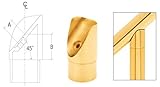 CRL真鍮45度垂直襟for欠1 – 1 / 2 " ( 38.1 MMチューブ45度の角度