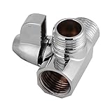 バスルームダイバータ シャワーダイバータ シャワーアームアダプター 真ちゅう材質 耐久性 錆びにくい T型アダプタ