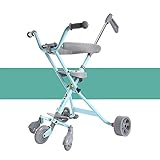 赤ちゃんの四輪の粉々に抵抗する軽量折りたたみの子供のトロリートレンドアドベンチャー旅行システムの範囲航空アルミニウム合金 - 69 (色 : A)