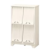 白井産業 【SHIRAI】 フラップ扉ディスプレイラック かわいいキャビネット バニラッテ VLT-9055F