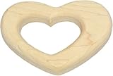 Natural Teething Ring - Heart Teether Maple by Maple