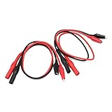 AideTek TL2-40 アリゲーターテストクリップ 40cm 赤黒x2セット 4mmバナナプラグ