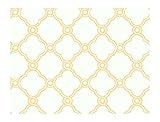 York Wallcoverings AP7482SMP Silhouettes Fretwork Trellis Wallpaper Memo Sample, 8-Inch x 10-Inch [並
