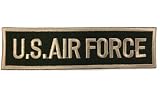ワッペン アイロン ミリタリー US AIR FORCE モスグリーン×ゴールド エアフォース アーミー アメリカ エンブレム アメカジ 刺しゅう アップリケ パッチ