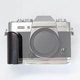 Iborrys 高級レトロ実木 カメラグリップ 、対応 FUJIFILM FUJI 富士 X-30 X-30 II X-30 III カメラ 、 専用 L型クイックリリース プレート 職人手作り プレミアム天然 木製ハンドル (紫光黒檀銀板)