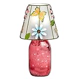 Hand Crafted Mercury Glass Solar Mason Jar Lamp -Mercury Jar Lamp [並行輸入品]