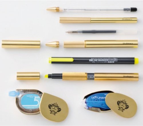 trystrams × オロビアンコ マーカー 蛍光 BRASS 真鍮 希少品 ☆オロビアンコ蛍光マーカー＜BRASS SERIES＞（Orobianco）☆真鍮素材