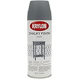 Krylon K04104000 Chalky Finish Spray Paint, Anvil Gray [並行輸入品]
