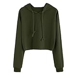 パーカー レディース トップス Glennoky プルオーバー 4色 無地 ブラウス スウェットパーカー ショート丈 ゆったり シンプル カジュアル ドローストリング フーデッド レディースパーカー 