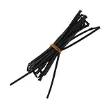 Fenteer 2：1　防水　電気絶縁　アクセサリー　交換性　熱収縮チューブ　チューブ　熱収縮スリーブラップ　全10選択し - ブラック, 2M　2mm