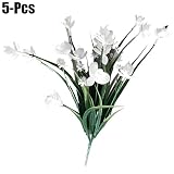 funpa Flower Arrangement Artificial Flower Simulated Moth Orchidプラスチック植物の花デコレーション、ホーム One Size CF581