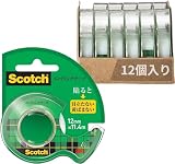 3M スコッチ テープ メンディングテープ ディスペンサー付 12mm×11.4m 小巻 12巻 CM-12