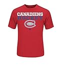 NHL Montreal CanadiensメンズCanadians Feel The圧力Tee、XL、レッド