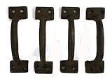 Cast Iron Gate Pull Handle Set of 4 [並行輸入品]