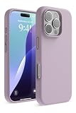 【elago】iPhone 16 Pro ケース シリコン 耐衝撃 スマホケース 指紋 防止 サラサラ シリコンケース ソフトパープル