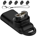 Garmin(ガーミン)用変換アダプター（1個） L型Type-C対応 + 防塵プラグ 充電ポート用（5個）TPU素材 スマートウオッチ変換アダプター ガーミン用 変換アダプター USB Type C 変換アダプター Gar-min用 スマートウォッチ 充電ケーブル 急速充電器 vivosmart5/ForeAthlete55/venu sq2/venu2/Fenixシリーズに対応(ブラック)