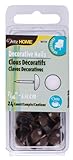 Dritz 9018 Upholstery Decorative Smooth Head Nails, Brown, 7/16-Inch, 24-Pack [並行輸入品]