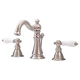 Kingston Brass FS1978APL+ 8 Two Handle Widespread Lavatory Faucet with L Spout Ceramic Cartridge Lev