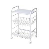 ストッカーキッチンワゴン アイボリー ZFC-0055-IV