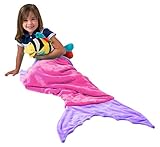 CORLAYマーメイドテールBlanket withポケットウルトラソフトマーメイドBlanket Plush Blanket Teen子供キッズ毛布 All Ages