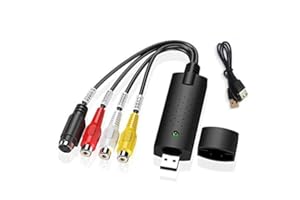 Aolirot ビデオキャプチャー gv-usb2 「2024」 キャプチャーボード VHS・8mmビデオをBD・DVDに保存 ビデオキャプチャー キャプチャーボード キャプボ Windows 2000/XP/Vista/7/8/8.1/10/11、