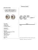 Alno a8346-sn Contemporary Iモダンシャワーロッドブラケット、2インチ、サテンニッケル
