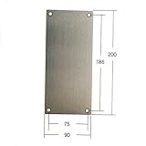 エスカッション（化粧板）　SS-1-2　加工用化粧板（ステンレス）　ステンレス　板厚：1.5　入数：1・10　4-M4用皿穴