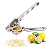 [GreenGee] レモン絞り器 ステンレス鋼製 手動式 シルバー 果汁しぼり器 壊れない 食器洗い機使用可能 ハンドジューサー フルーツ