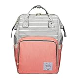 Domybest マザーズバッグ 大容量 多機能 お出かけ リュック ママバッグ ビー用品収納 旅行 軽量 防水 男女共用 キャンバス ファッション おしゃれ 出産祝い