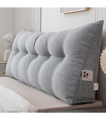 Amazon｜背もたれ クッション 90*50*20cm ベッド 三角クッション 三角