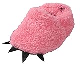 C-Princess もこもこ 暖か 恐竜 怪獣 スリッパ ルームシューズ ルーム靴 ベビー キッズ 子供用 室内履き 上履き 踵付き 防寒 個性派 仮装 コスプレ ローズ 12.5cm