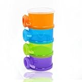 SOKDO Colorful Milk Powder Dispenser Portable Milk Ponder Box Four-layer Detachable Milk Container b