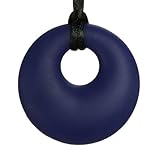Teething Necklace Jewelry - Organic BPA Free Silicone Teether Ring Pendant Toys for Nursing Moms - C
