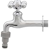 カクダイ ガーデン用胴長横水栓 702-022-13