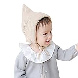 Ochine 新品　ベビー＆キッズ 子供　毛糸帽子　エルフスタイル　超可愛い　男女兼用　保温防寒　撮影用にも　出産祝い 贈り物　フリーサイズ　2色選択　3-9月設定