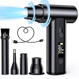 エアダスター 電動エアダスター 小型 【2024革新航空素材 120000RPM超強噴射力】 強力 風力95g 超軽量 無段階風量調整 自動