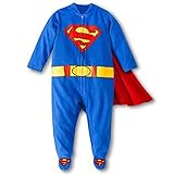 （スーパーマン）Superman マント付  カバーオール コスチューム (0-3M/50-60cm) [並行輸入品]