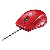バッファロー BUFFALO 有線 3ボタン IR光学式 マウス レッド BSMRU055RD