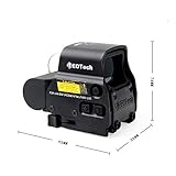 最新QDマウント＆レトロ刻印モデル EXPS-3 タイプ ホロサイト レプリカ - BK ブラック