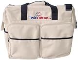 Stuff 4 Multiples Twinneroo Twin Diaper Bag, Khaki by Stuff 4 Multiples