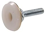 The Hillman Group 57151 Adjustable Glides, 1/4-20 x 1 x 1-1/8-Inch, Brass, 6-Pack by The Hillman Gro