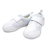 【長い時間履く上履きだからこそ！】 [アシックス スクスク] asics すくすく　SUKUSUKU　上履き　CP BABY TUU106　子供 室内用 ベロクロ マジックベルト　軽量　ホワイト(01