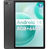 Android タブレット、10.1 インチ Android 14 オクタコア タブレット、8GB RAM 64GB ROM、1TB 拡張、デュアル カメラ、WiFi、Bluetooth、HD タッチ スクリーン