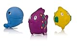 Nuby Fun Fish Squirter Bath Toy, 3 Count [並行輸入品]