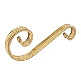 uxcell スクロールバラスター ゲートフェンス 250mmx100mmx21mm 304ステンレス鋼 ゴールドトーン