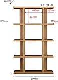 オープンラック 棚 落ち着いた木目調 フィズシェルフ ダークナチュラル 150-90