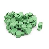 uxcell 端子台 コネクタ AC300V 8A 3.5mmピッチ 2P プリント基板用 25枚入り