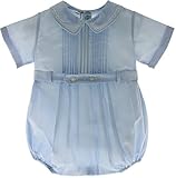 Feltman Brothers 23211 BoysドレッシーブルーロンパースTucksとベルト、3、6、9ヶ月 カラー: ブルー